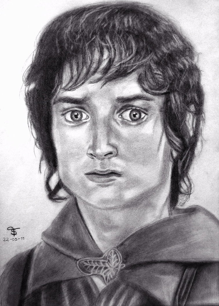 756x1056 Frodo By Tanjadrawing - Frodo Sketch