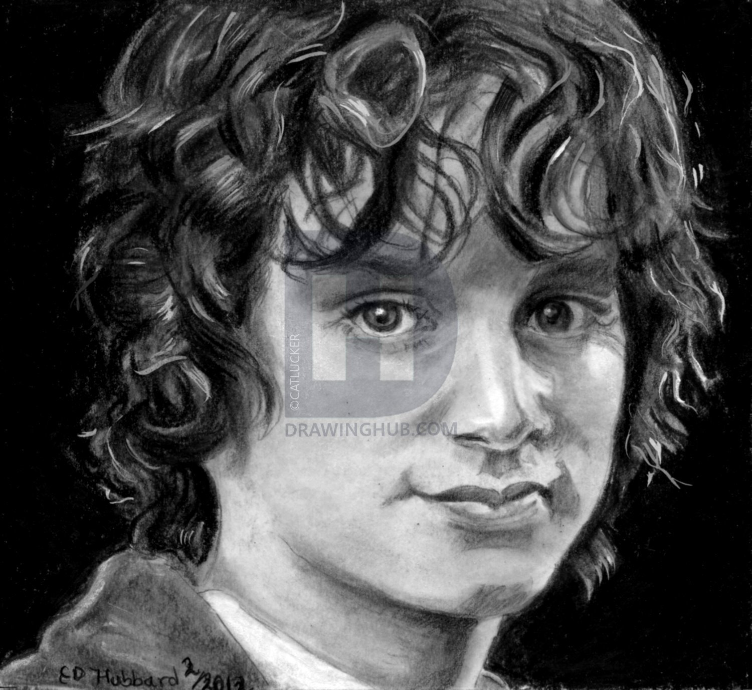 1500x1377 How To Draw Frodo, Lord Of The Rings, Step By Step, Drawing Guide - Frodo Sketch