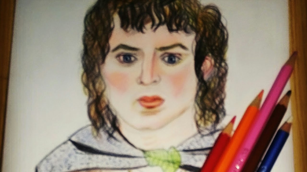 1280x720 Speed Drawing (Making Sketch Of Frodo From Lord Of The Rings - Frodo Sketch