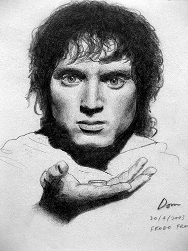 375x500 The Lord Of The Rings - Frodo Sketch