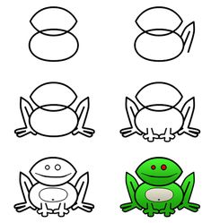 235x249 How To Draw A Frog In 4 Steps Class Management - Frog Sketch Easy