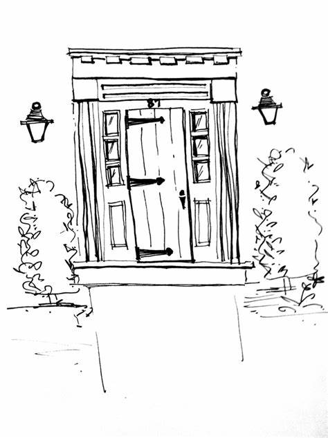 474x634 Front Door Sketch. Door Drawing Ampamp Pin Drawn Doorway - Front Door Sketch