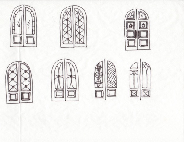 622x480 Look Beyond The Curly Q Iron Front Door - Front Door Sketch