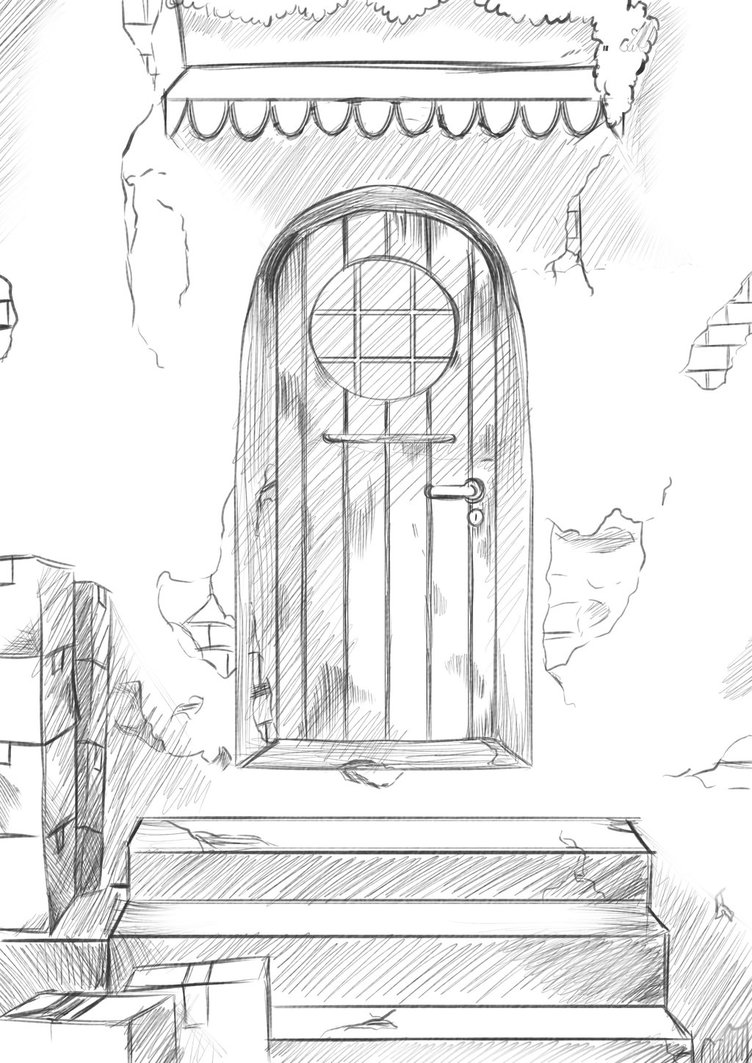 752x1063 Sketch - Front Door Sketch