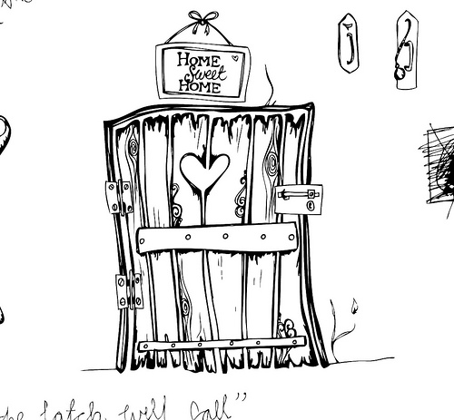 500x463 Front Door Sketch - Front Door Sketch