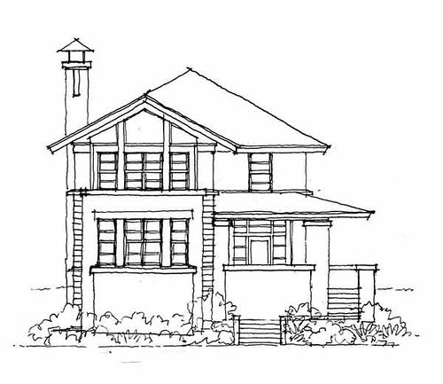 Front Elevation Sketch at PaintingValley.com | Explore collection of ...