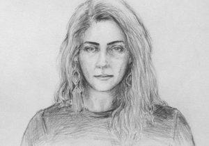 300x210 Girl Front Face Drawing Basic Side View Sketch Of A Girl - Front Face Sketch