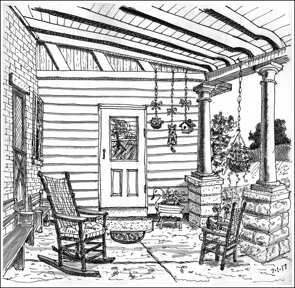 Front Porch Sketch at Explore collection of Front