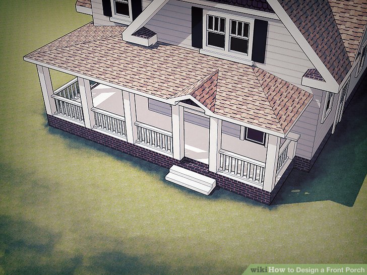 728x546 How To Design A Front Porch 14 Steps (With Pictures) - Front Porch Sketch