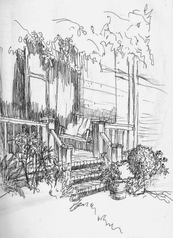 582x800 A Sketch By Steven Recent Sketches - Front Porch Sketch