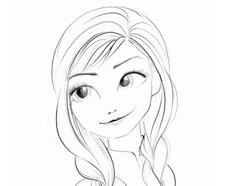 340x270 Frozen Sketch Etsy - Frozen Sketch