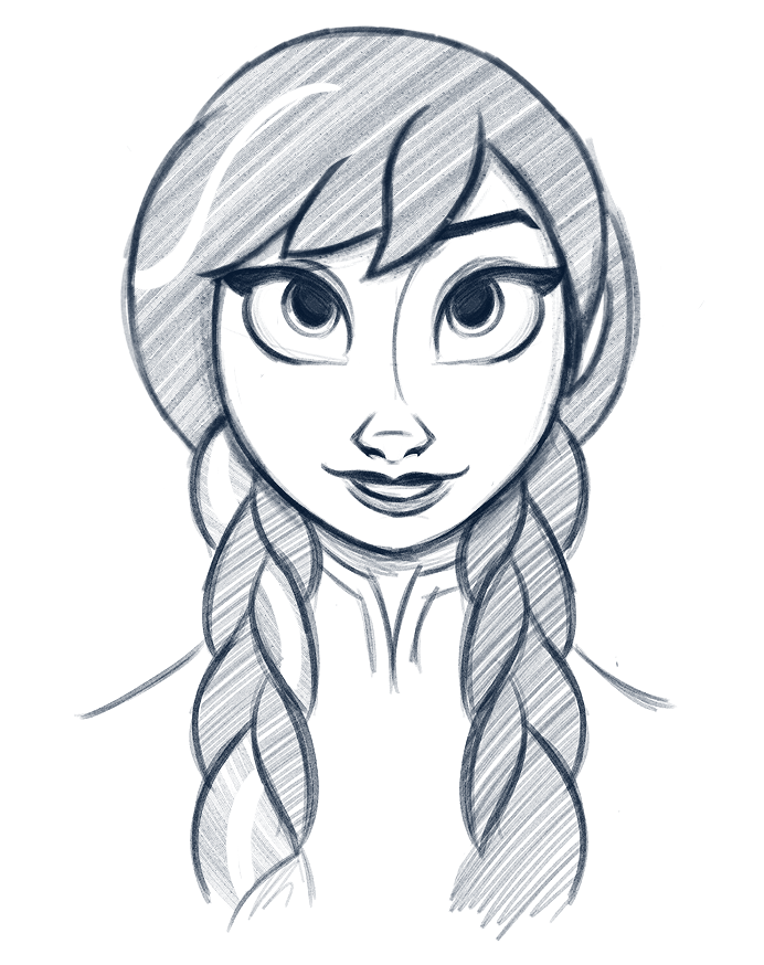 692x874 Anna From Frozen Sketch - Frozen Sketch