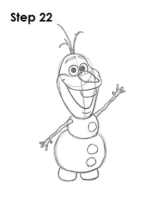 300x388 How To Draw Olaf (Frozen) - Frozen Sketch