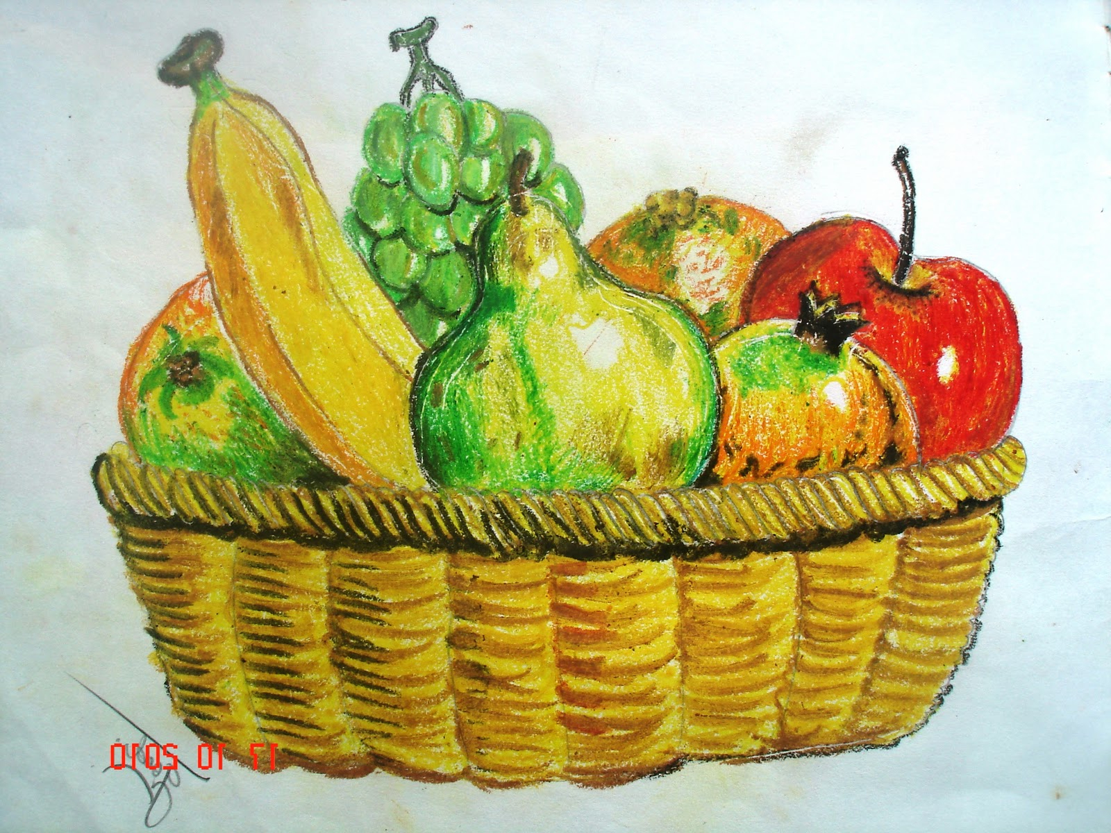 Натюрморт с фруктами для детей подготовительной группы