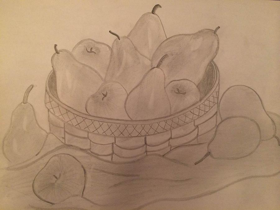 Fruit Basket Sketch At PaintingValley.com | Explore Collection Of Fruit ...