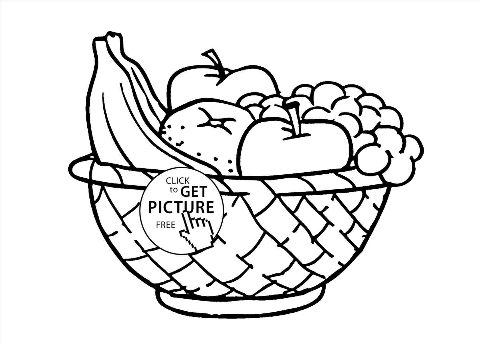 1900x1361 How To Draw A Fruit Basket - Fruit Basket Sketch