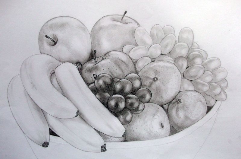 800x527 Fruit Bowl By On @ Projects To - Fruit Bowl Sketch