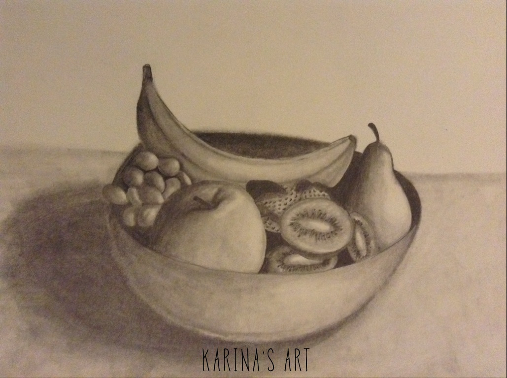 Fruit Bowl Sketch at PaintingValley.com | Explore collection of Fruit Bowl Sketch
