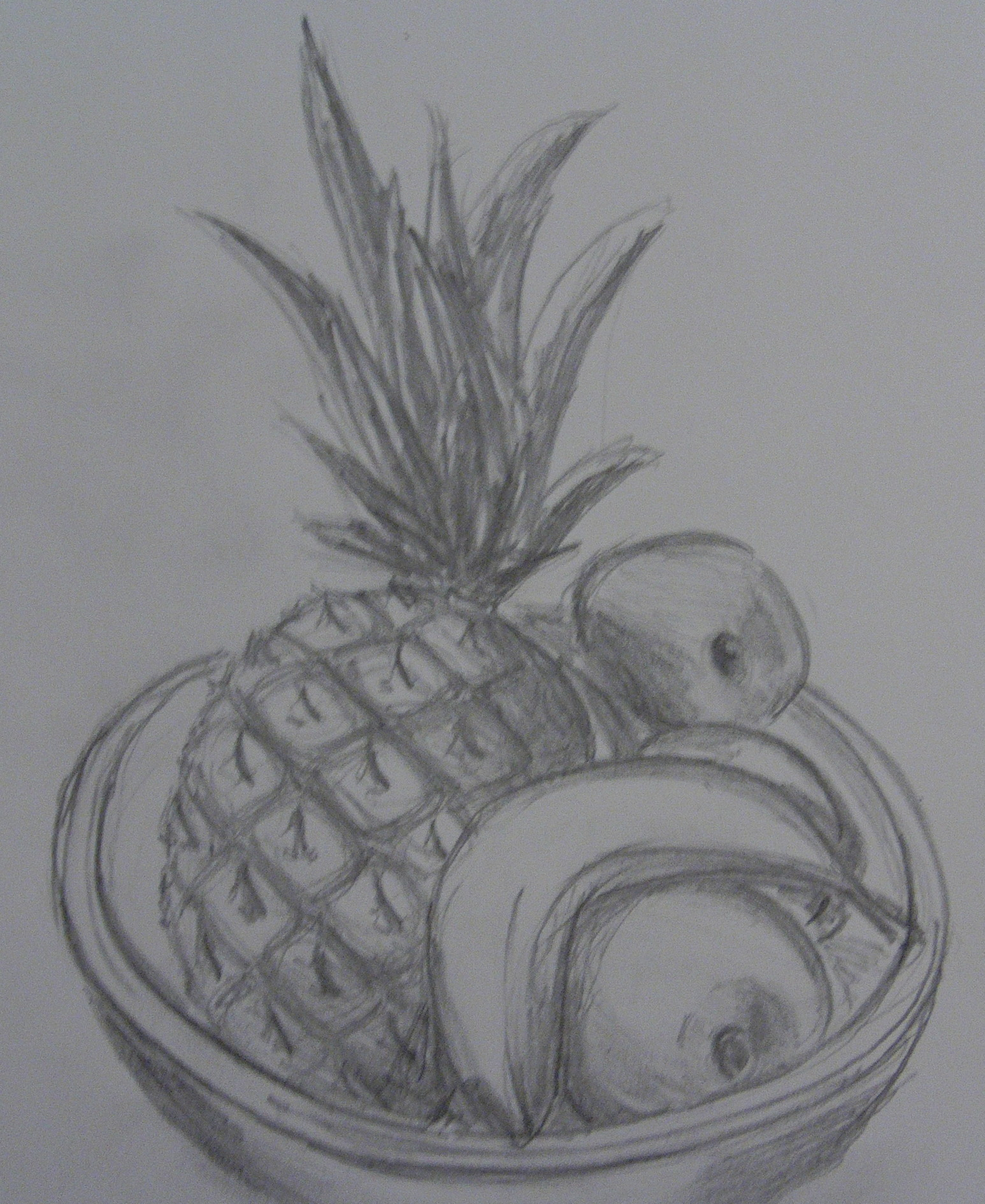 Fruit Bowl Sketch at PaintingValley.com | Explore collection of Fruit