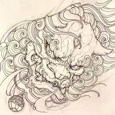 236x236 235 Best Foo Dog Ink Images In 2018 Japanese - Fu Dog Sketch