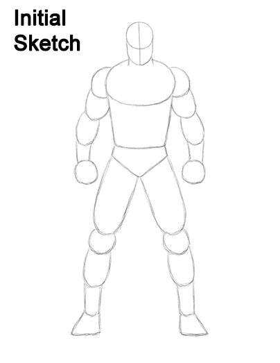 404x523 How To Draw Batman (Full Body) - Full Body Sketch