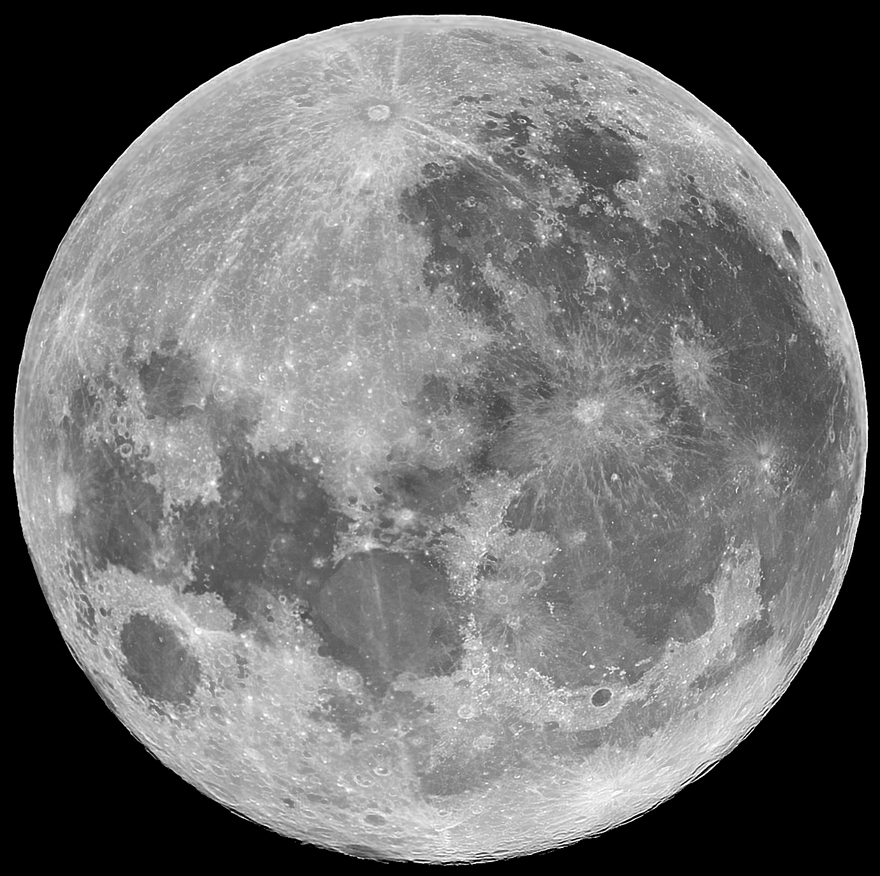 Astrophotography By Leonardo Orazi - Full Moon Sketch. 