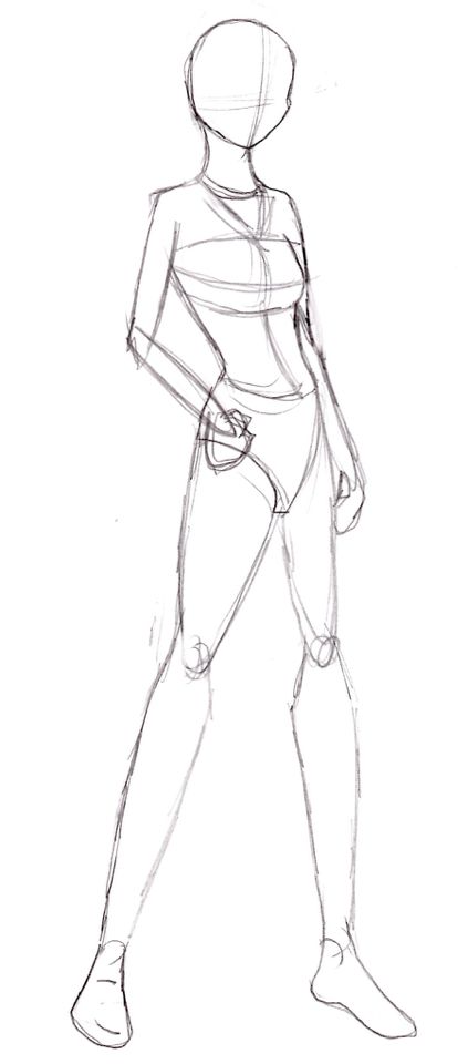 423x960 Full Body Sketch Artful Inspirations Full Body - Full Sketch