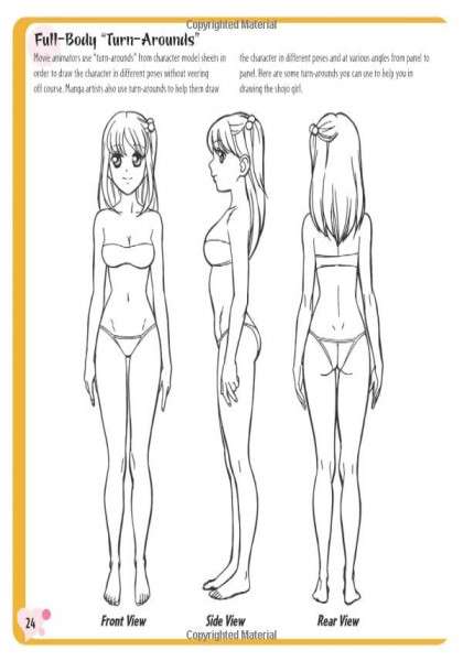 32 Side View Girl Drawing Whole Body