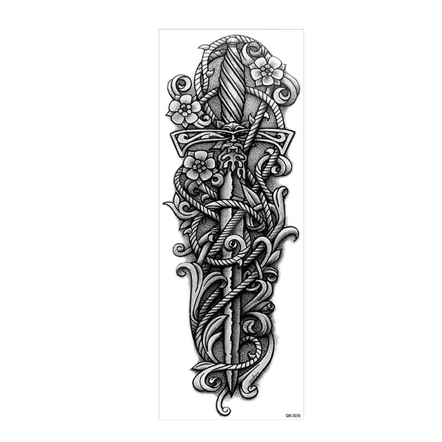 640x640 Online Shop 5 Pieces Sketch Skull Clock Design Temporary Full - Full Sketch