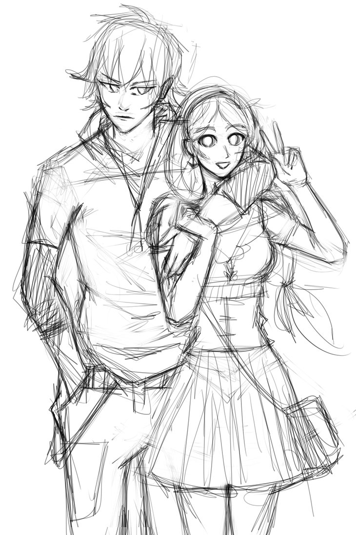 730x1095 Semi Full Body - Full Sketch