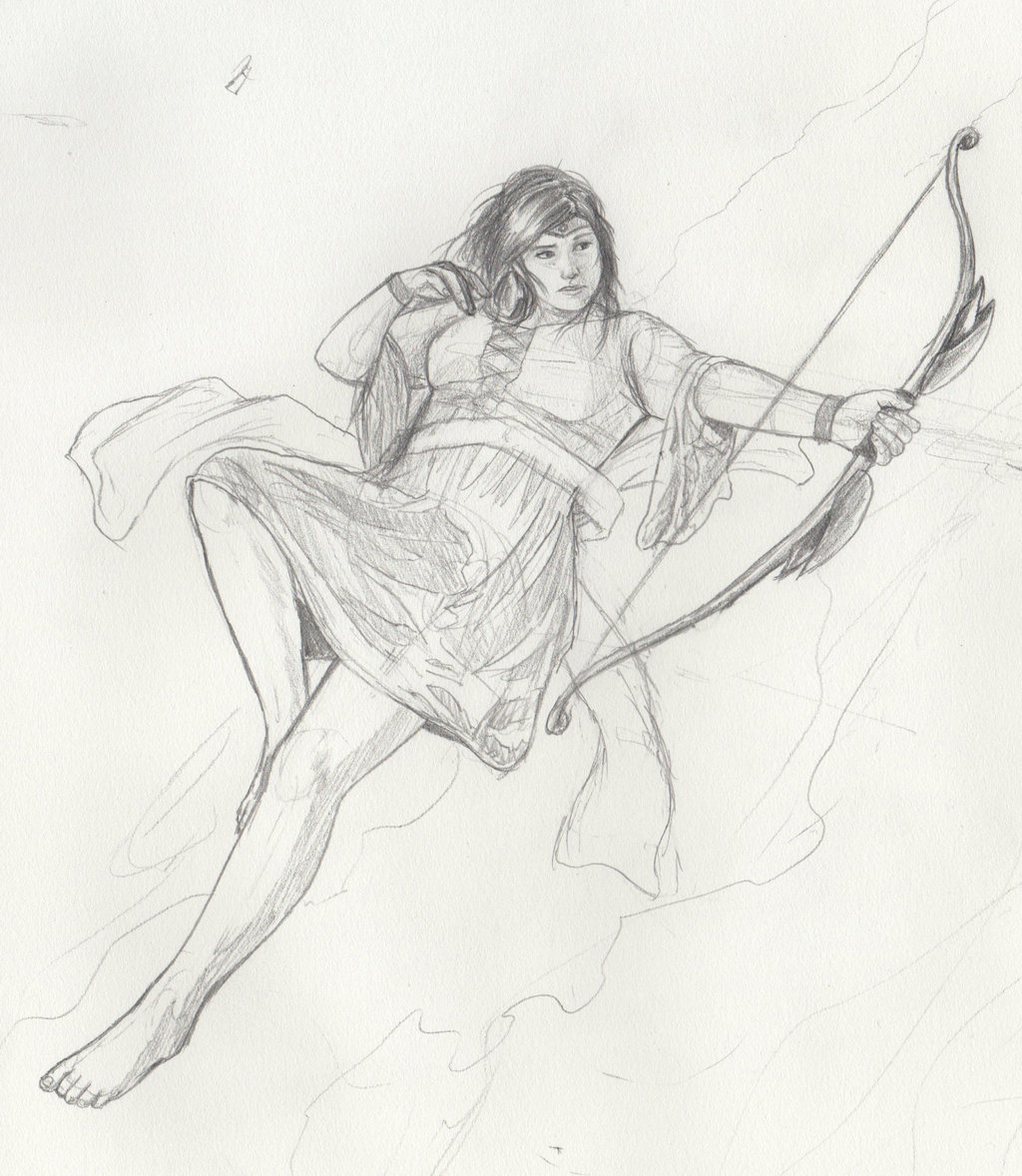 1024x1178 Star Archer Full Body Sketch By Bacusillustrations - Full Sketch
