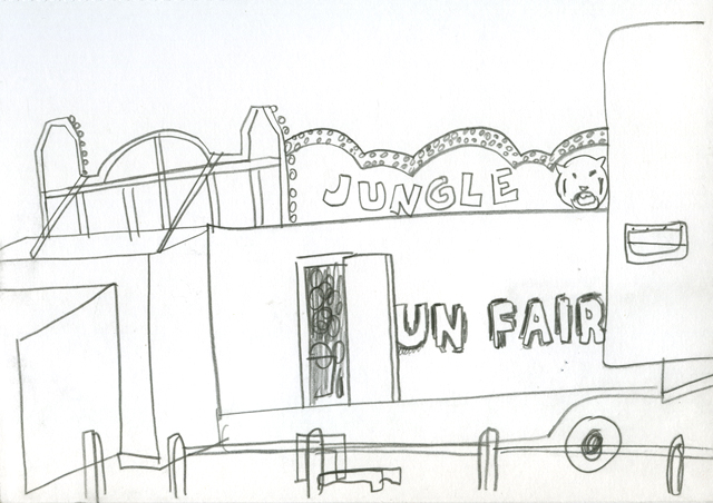 640x452 Jungle Un Fair - Fun Fair Sketch