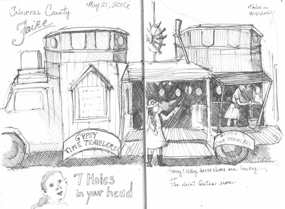 1000x736 The Best Summer Fun Sketching - Fun Fair Sketch