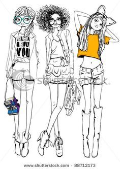 236x333 Fashion Sketches Funky - Funky Sketches