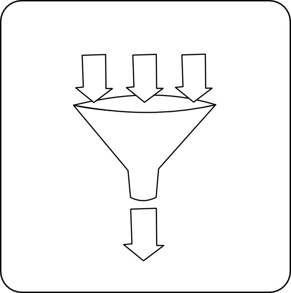594x598 Funnel Clip Art - Funnel Sketch