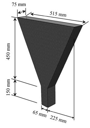 296x420 Sketch Of V Funnel Used For Flowability Measurement Download - Funnel Sketch