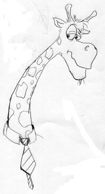 217x400 From The Sketchbook Funny Animal Giraffe Neverending Digression - Funny Animal Sketch