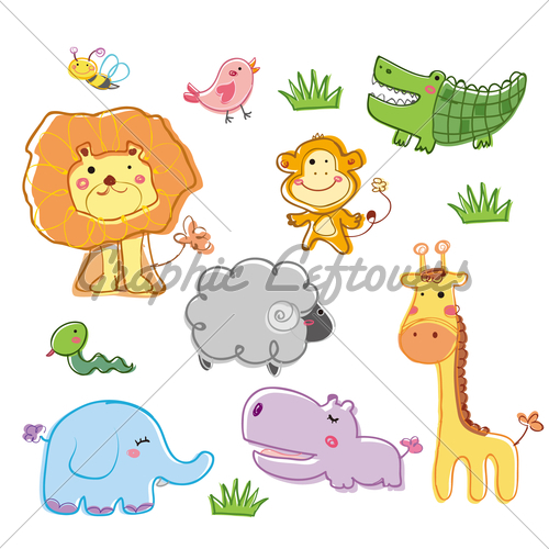 500x500 Funny Animals Gl Stock Images - Funny Animal Sketch