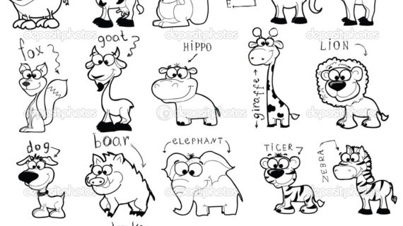 570x320 Pictures Cutest Animal Drawings, - Funny Animal Sketch