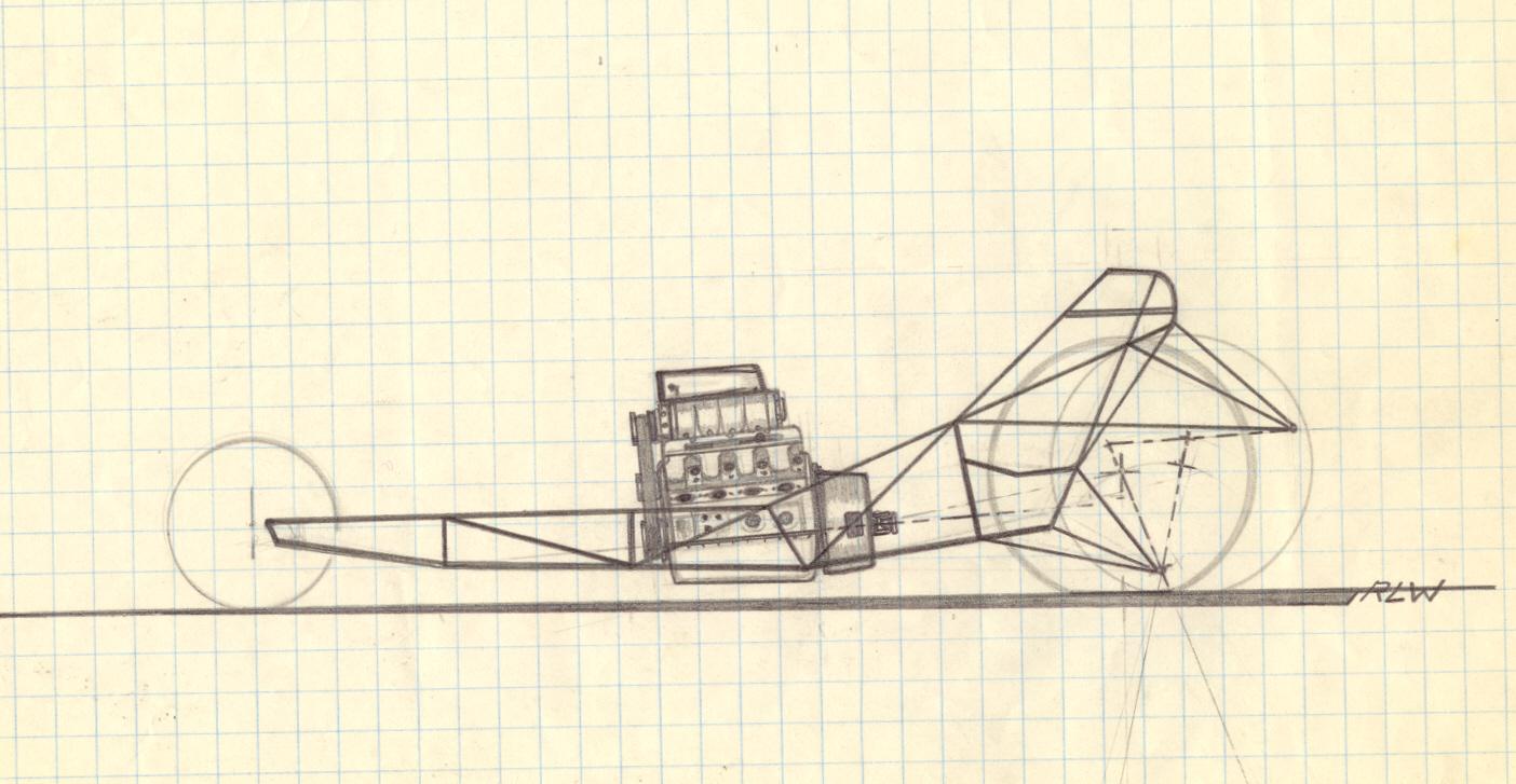 1404x727 The Old One - Funny Car Sketch