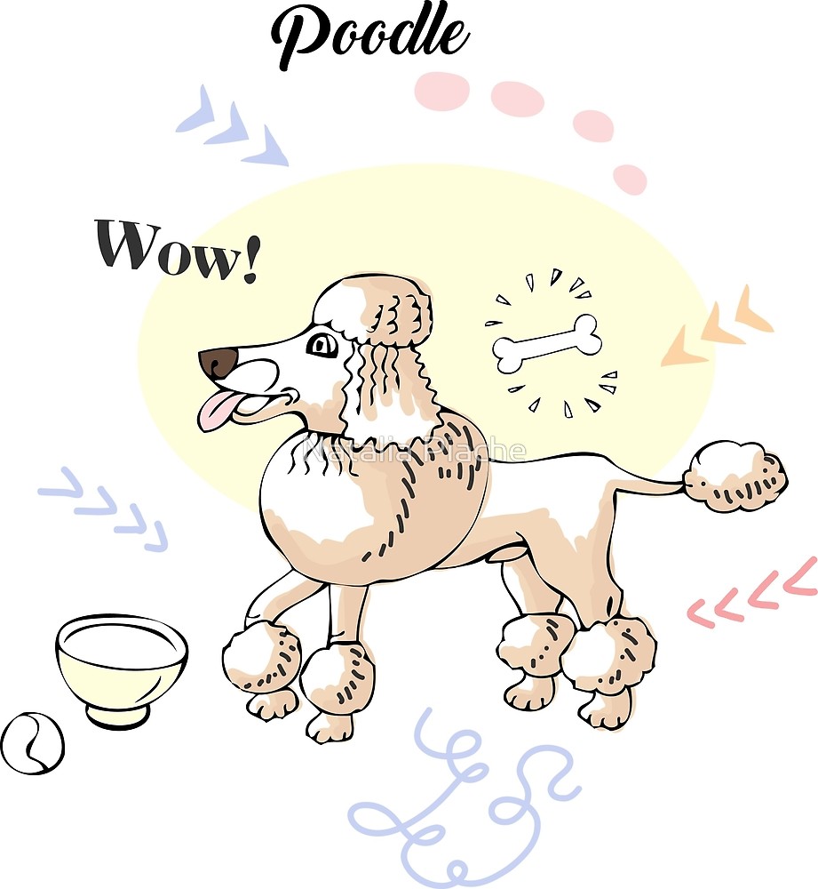 921x1000 Funny Poodle Dog Sketch By Natalia Piache Redbubble - Funny Dog Sketch