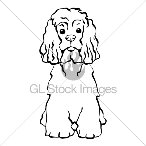 500x500 Vector Sketch Funny Dog Sitting Gl Stock Images - Funny Dog Sketch