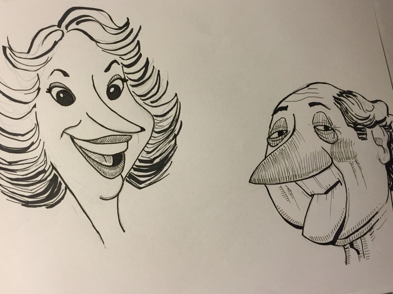 1334x1000 Funny Face Jeneart Daily Sketch - Funny Face Sketch