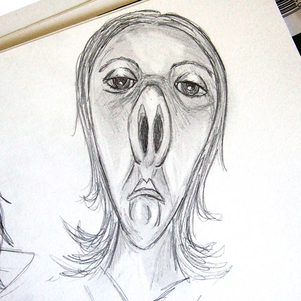 600x600 Dawn Bevins Design Blog Funny Faces - Funny Face Sketch