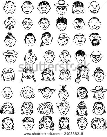 369x470 Smiley Face Sketch - Funny Face Sketch