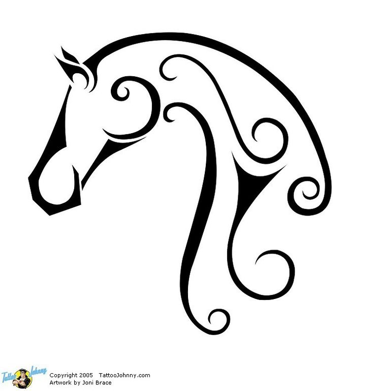 736x769 Collection Of Funny Horse Head Tattoo Art - Funny Horse Sketches
