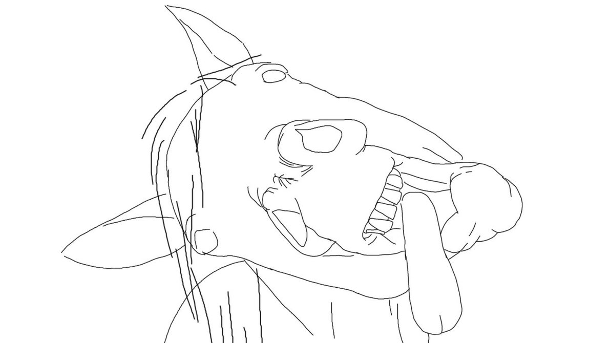 1191x670 Funny Horse Wip! By Sketchhorse95 - Funny Horse Sketches