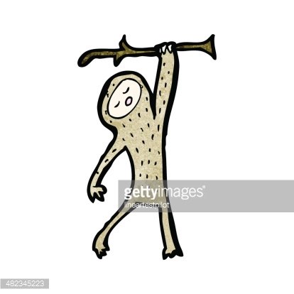 414x414 Funny Cartoon Monkey Premium Clipart - Funny Monkey Sketch