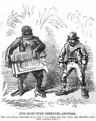 400x503 Monkeys Vintage And Historic Cartoons - Funny Monkey Sketch