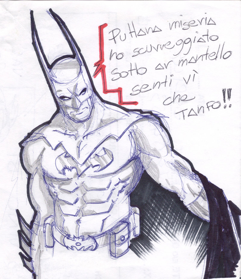 800x925 Batman Funny Sketch By Artbysai - Funny Pictures Sketch